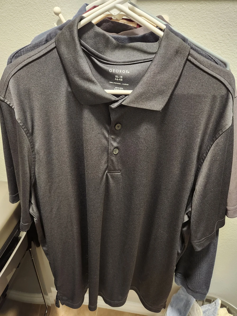 Two Men's Polo Shirt Gray